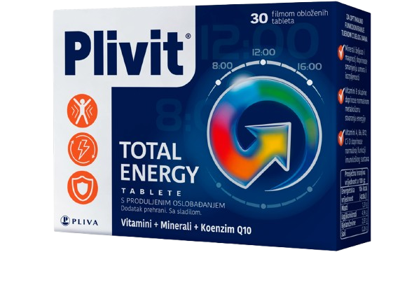 Plivit Total Energy tablete proti utrujenosti in izčrpanosti