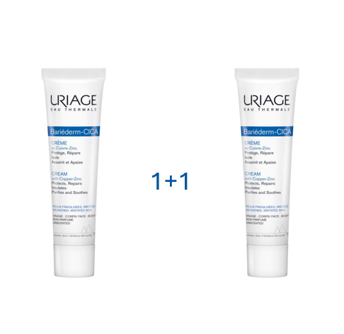 Uriage Bariederm CICA krema 40ml s bakrom i cinkom (1+1 gratis)