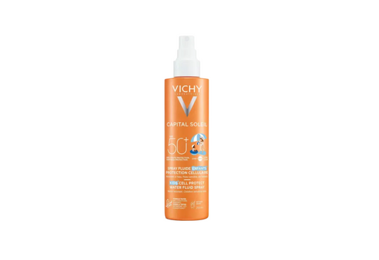 Vichy Capital Soleil water fluid spray for children to protect skin cells SPF50+ 200ml