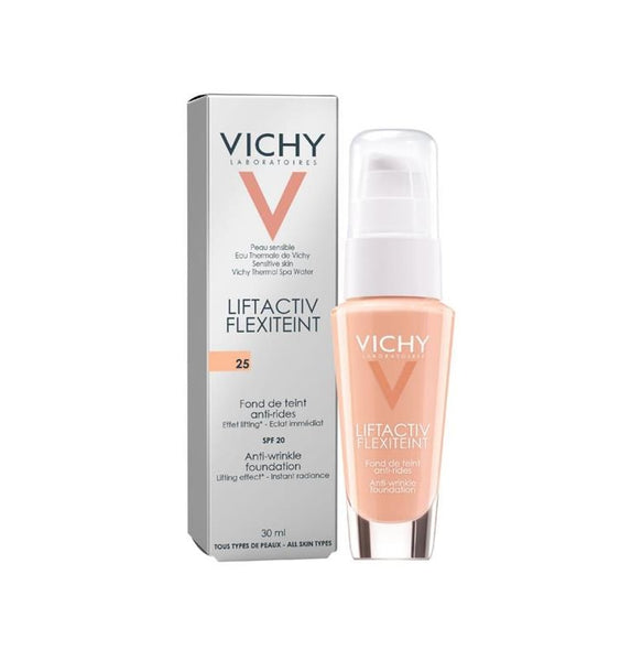 ファンデーション Vickyy Vichy Liftactiv FlexiTeint liquid foundation shade 25 Nude, 30ml