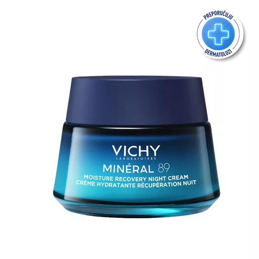 Vichy Mineral 89 Noćna krema za obnavljanje hidratacije, 50 ml