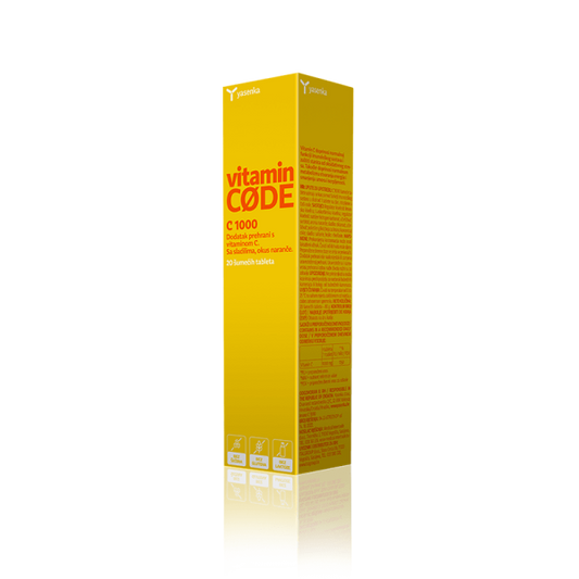 Yasenka Vitamin CODE Imuno C 1000 20 šumečih tablet