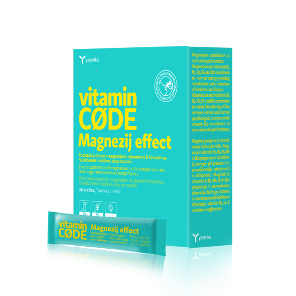 Yasenka Vitamin CODE Magnezij EFFECT 375  20 vrećica