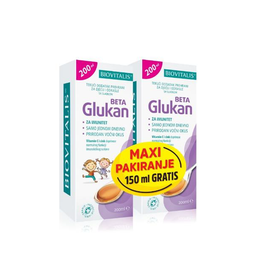 Biovitalis Beta Glukan DUO PAKIRANJE