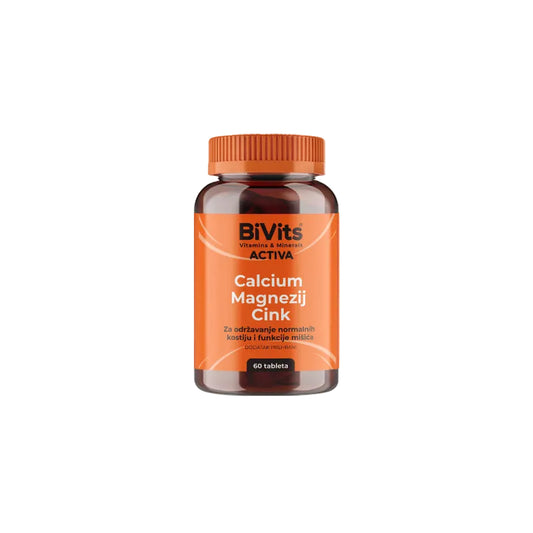 BiVits ACTIVA Calcium Magnezij Cink 60 tableta