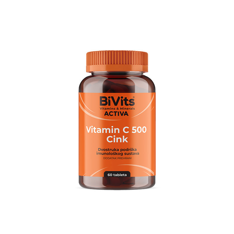 BiVits ACTIVA Vitamin C 500 i Cink 60 tableta