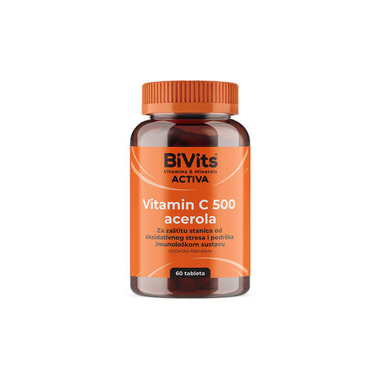 BiVits ACTIVA Vitamin C 500 i acerola 60 tableta