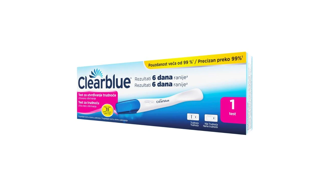 Clearblu Rani test za utvrđivanje trudnoće – 6 dana ranije