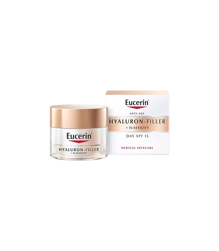 Eucerin Hyaluron-Filler + Elasticity – dnevna krema SPF 15 za čvrstoću i smanjenje bora."