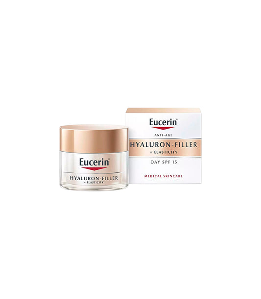 Eucerin Hyaluron-Filler + Elasticity – dnevna krema SPF 15 za čvrstoću i smanjenje bora."