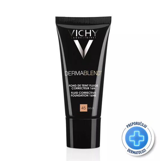 Vichy DermaBlend Fluid korektivni tekući puder, nijansa 25 Nude, 30ml