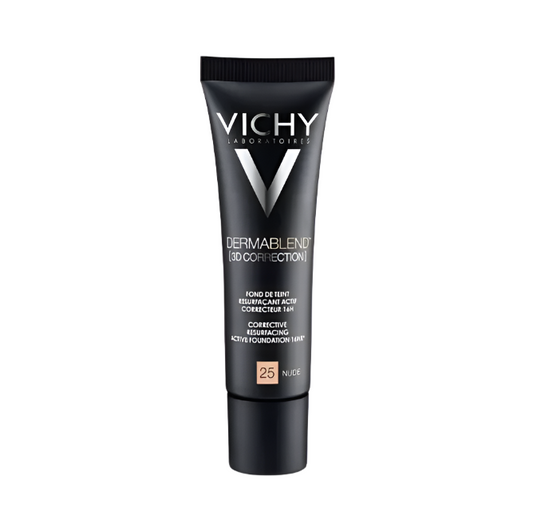 VICHY DERMABLEND 3D Korektivni puder s visokim stupnjem prekrivanja, 30 ml, 25 Nude
