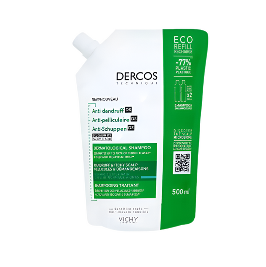 Vichy Dercos Šampon protiv prhuti za normalnu do masnu kosu, 500 ml REFILL