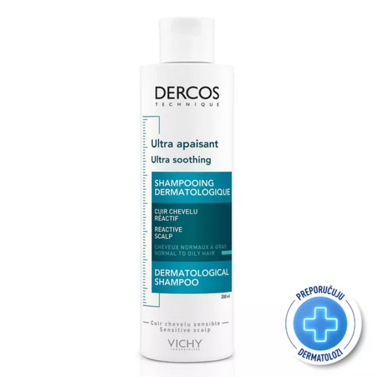 Vichy Dercos smirujući šampon za osjetljivo vlasište, normalna do masna kosa 200ml