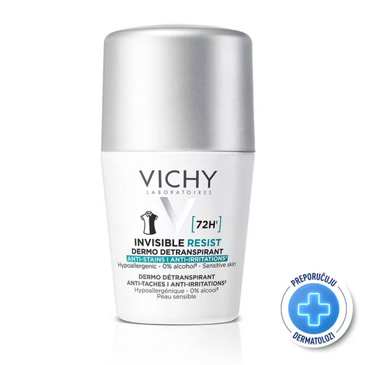 Vichy invisible resist 72h* - Dermo Detranspirant - protiv mrlja i protiv nadraženosti,50 ml