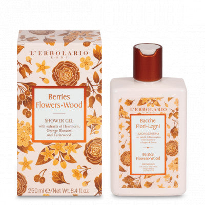 L'Erbolario Berries Flowers Wood – gel za tuširanje s voćnim, cvjetnim i drvenim mirisima