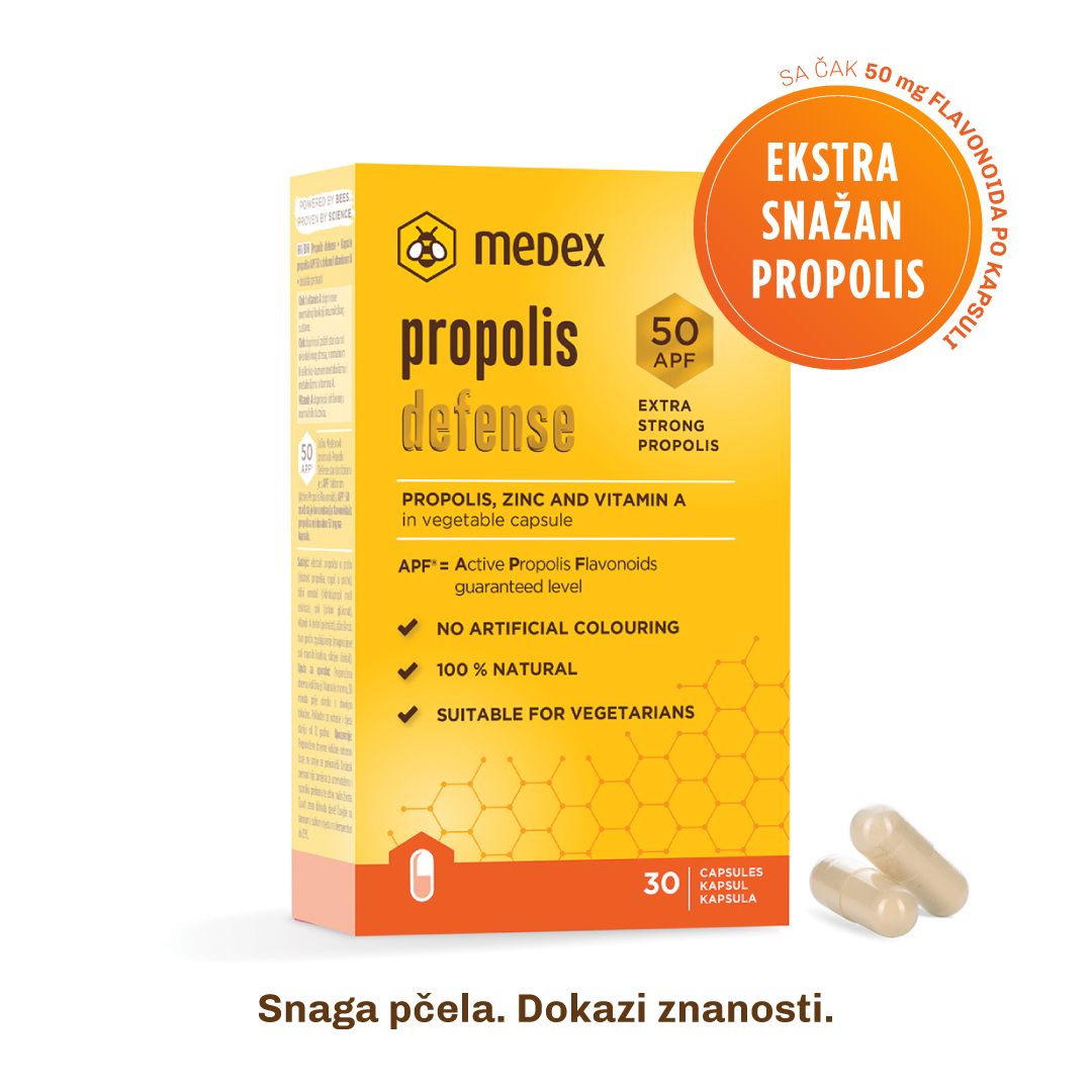 Medex Propolis Defense APF® 50 – Prirodna Zaštita za Vaš Imunitet 30 kapsula