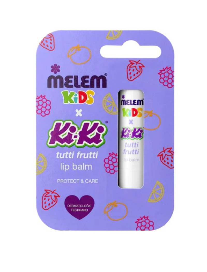 Melem Kids x KiKi Tutti Frutti balzam za ustnice 4,5 g