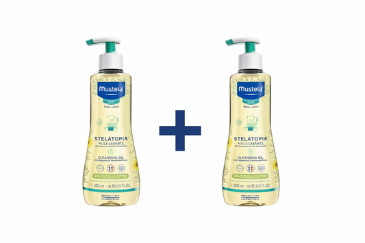 Mustela Stelatopia milky bath oil 500 ml 1+1 free