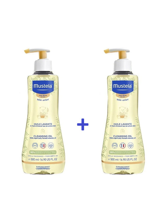 Mustela Stelatopia bath oil 500 ml 1+1 FREE – for eczema-prone skin
