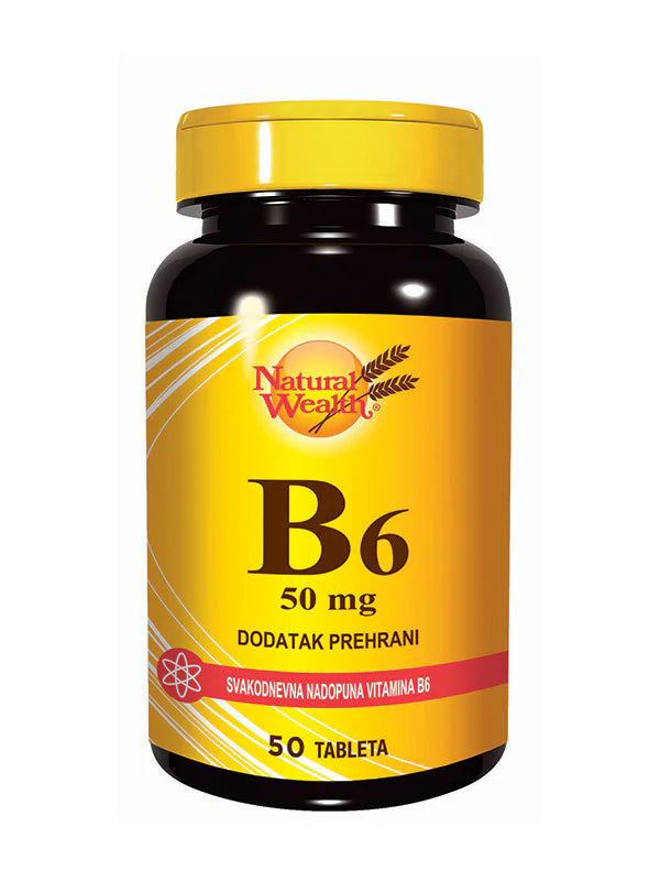 Natural Wealth Vitamin B6 50 mg – 50 tableta