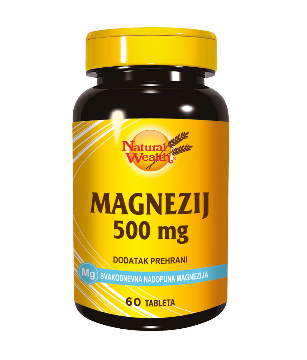 Natural Wealth Magnesium 500 mg – 60 tablet