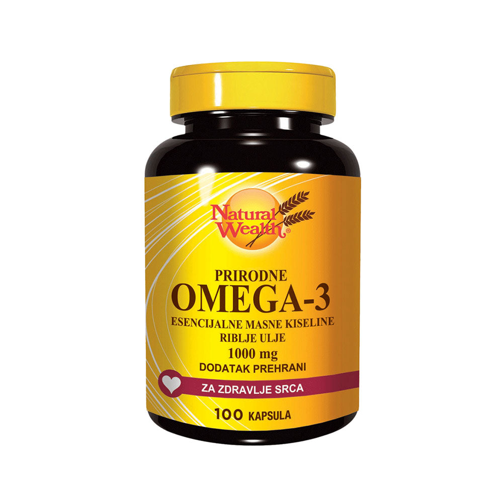 Natural Wealth® naravne esencialne maščobne kisline omega-3 100 kapsul