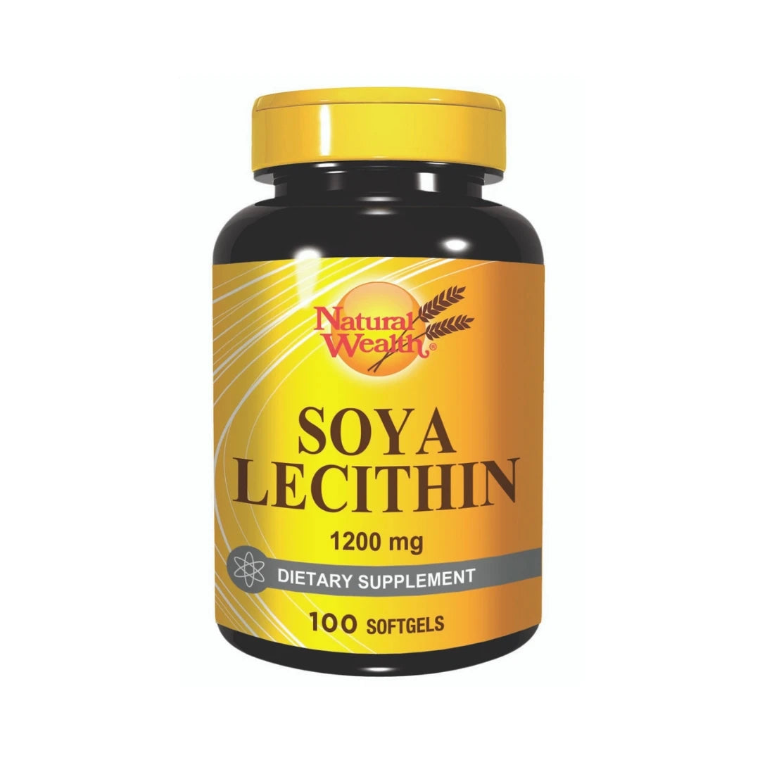 Natural Wealth Sojin Lecitin 1200 mg – Podrška Mozgu i Mentalnim Funkcijama 100 kapsula