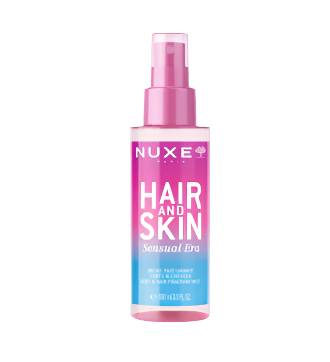 Nuxe Hair & Skin Sensual Era fragrant mist, 100ml bottle for skin and hair, lightweight and sensual aroma.