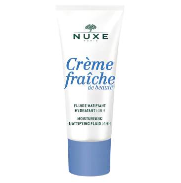 Nuxe Crème Fraîche de Beauté 48-hour mattifying fluid, 50ml, for mixed to oily skin, moisturizing and mattifying.