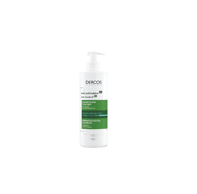 Vichy Dercos Anti-Dandruff šampon protiv peruti za normalnu do masnu kosu, 390ml