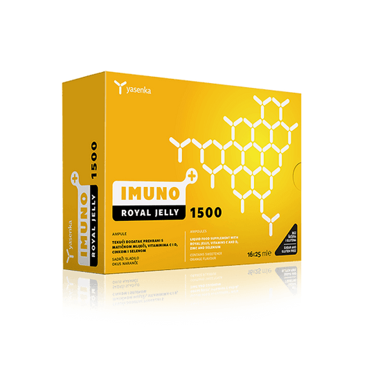 Yasenka Imuno Royal Jelly 1500 mg – Za Jak Imunitet i Energiju 16 ampula