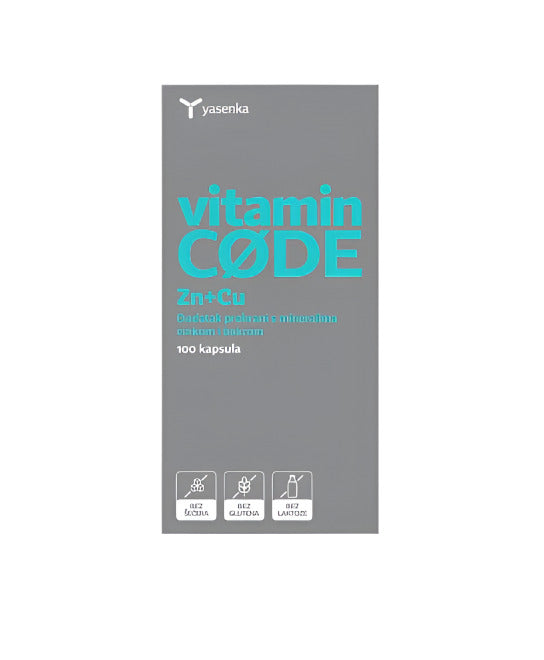 Yasenka Vitamin Code Zn + Cu 100 kapsula